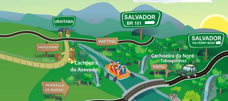 Mapa Rafting