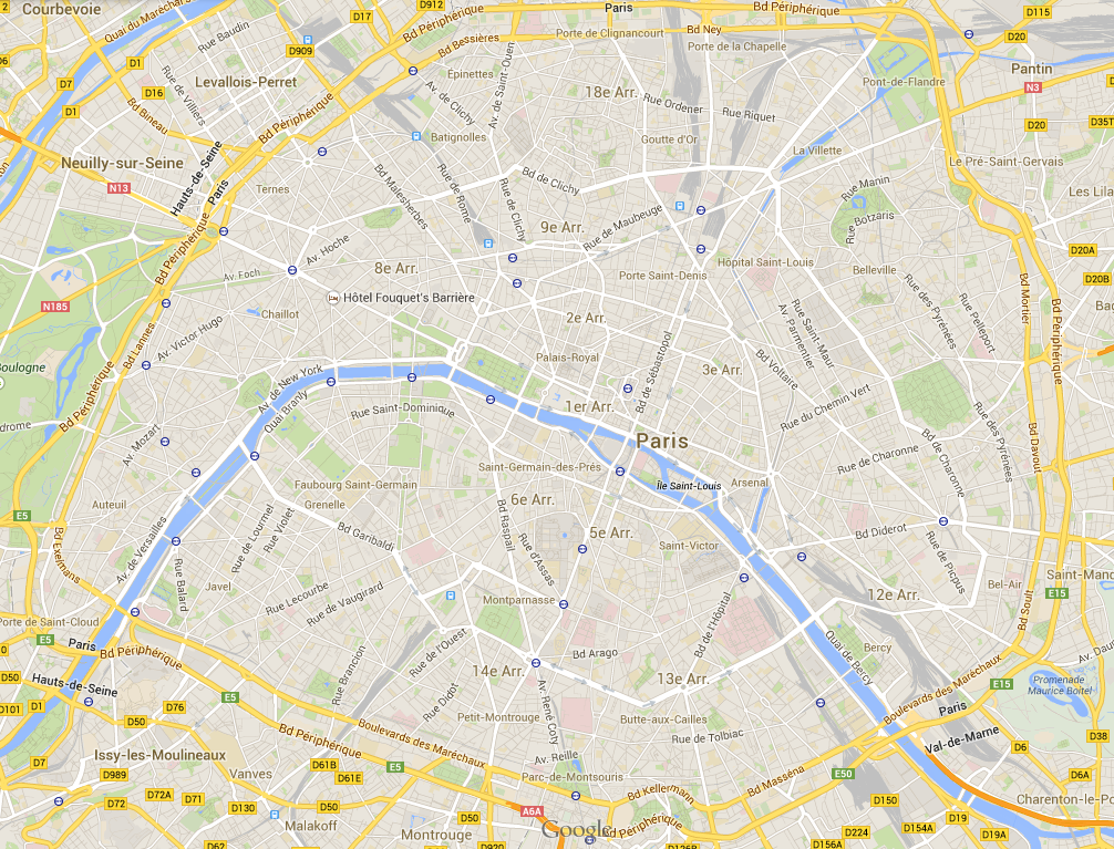 Mapa Paris