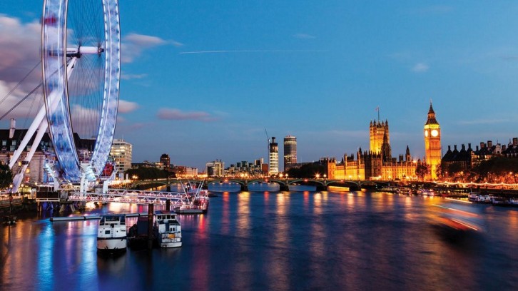 Foto de Londres com London Eye e Big Ben