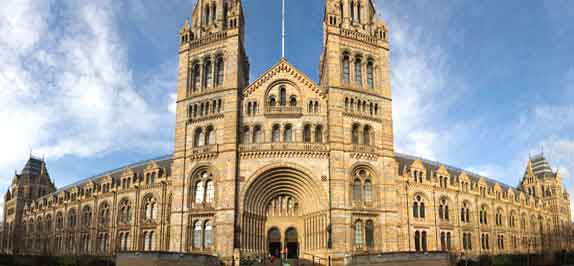 Imagem do museu de história natural em Londres