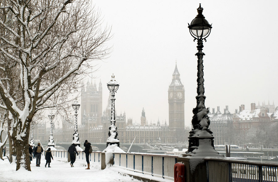 Foto de londres com neve