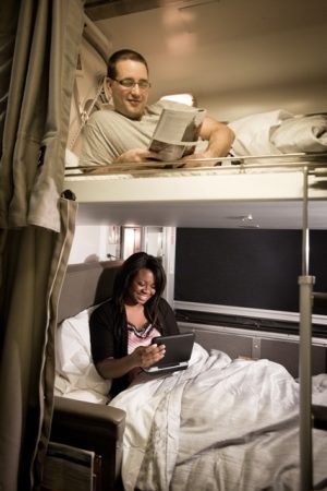 Lower e upper berth da via rail