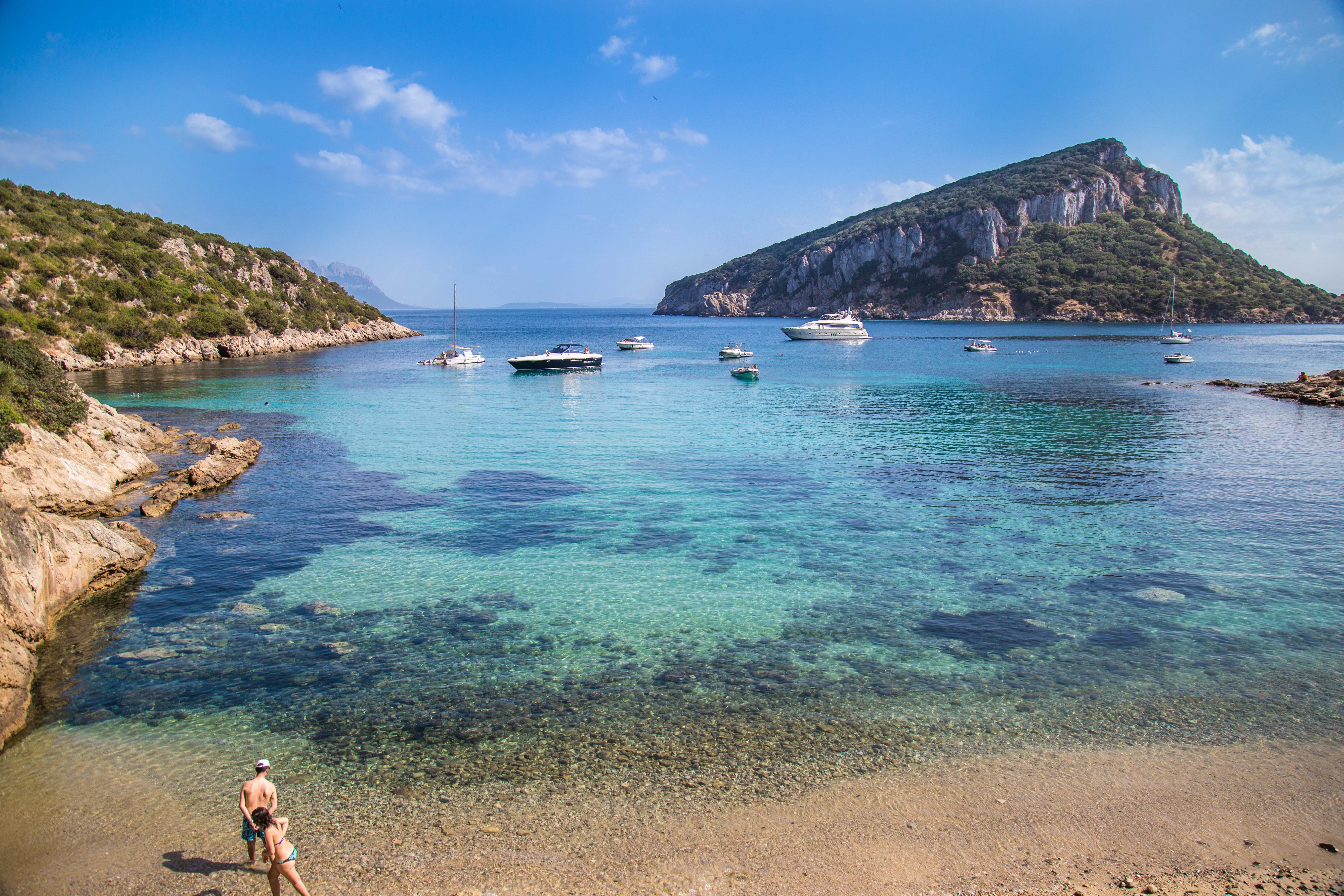 praia na Costa Esmeralda Sardenha