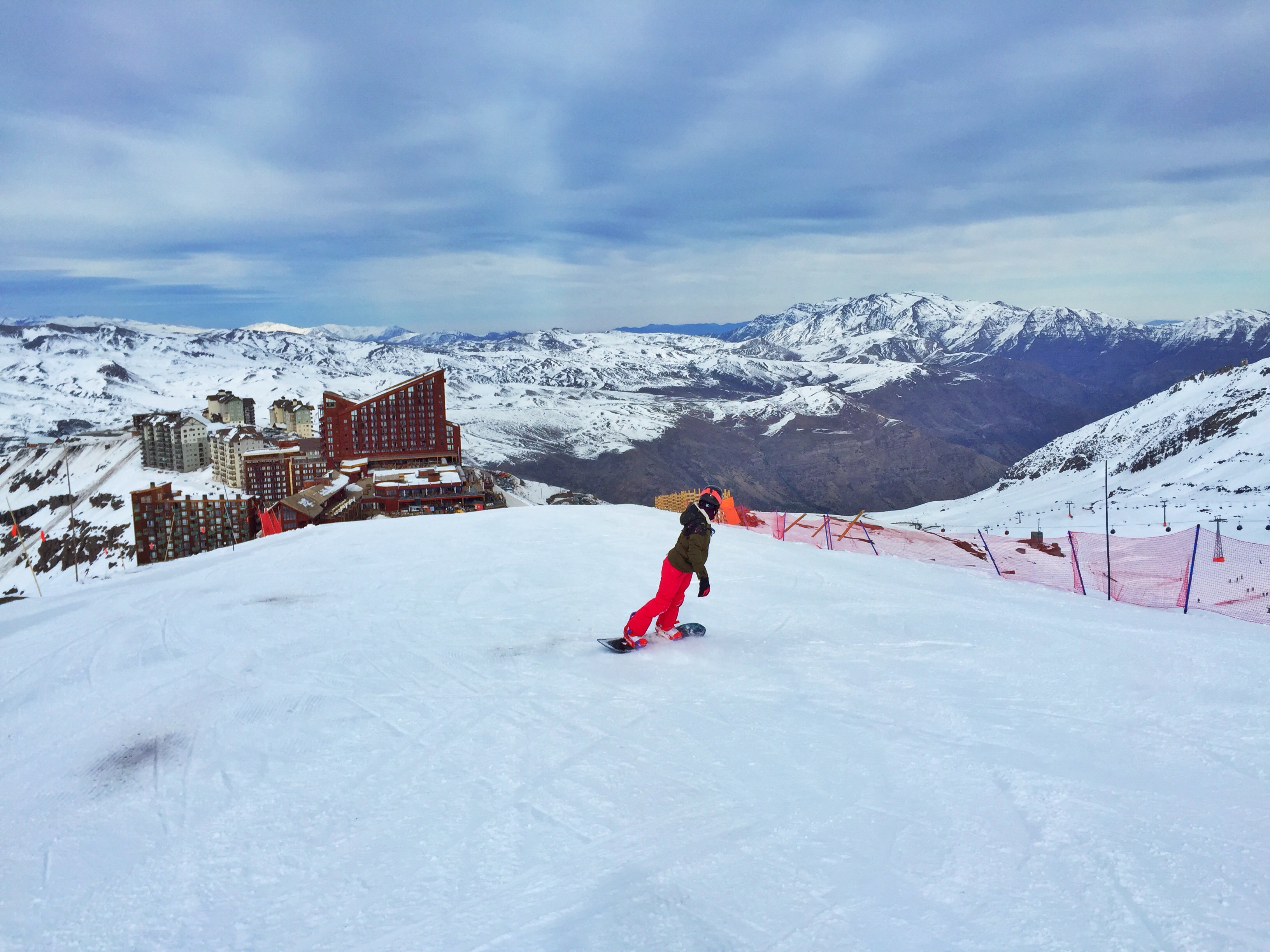 snowboard em valle nevado