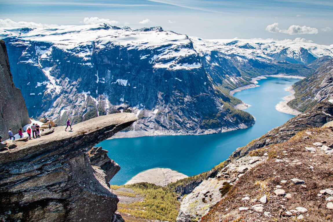 Visual de Trolltunga, na Noruega