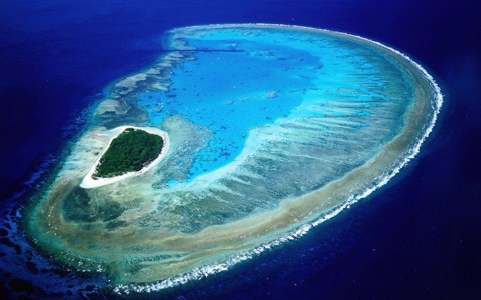 Vista aérea de Lady Musgrave Island