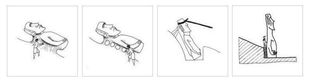 Processo de construção dos Moai pelo Rapa Nui