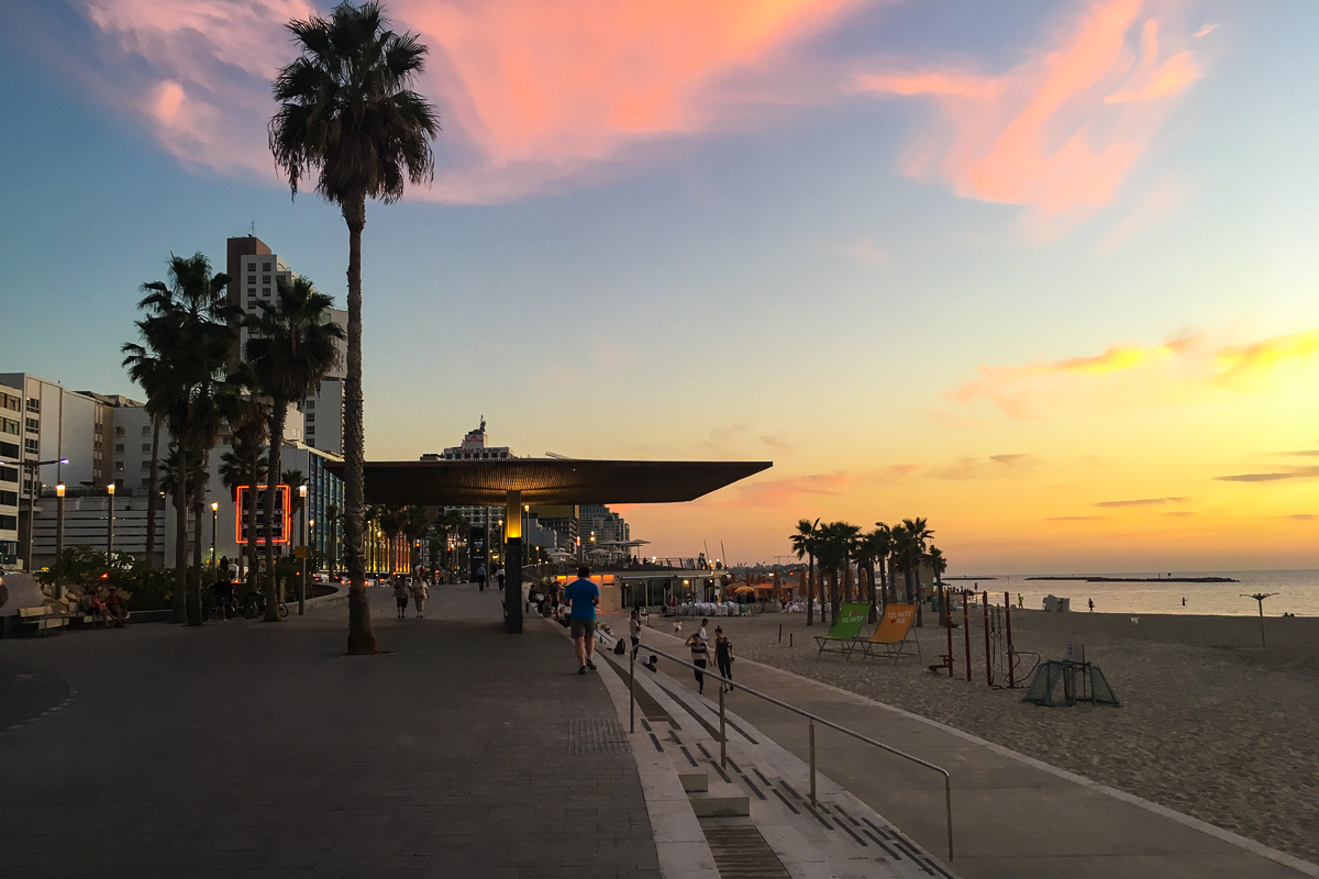 Orla da Praia em Tel Aviv