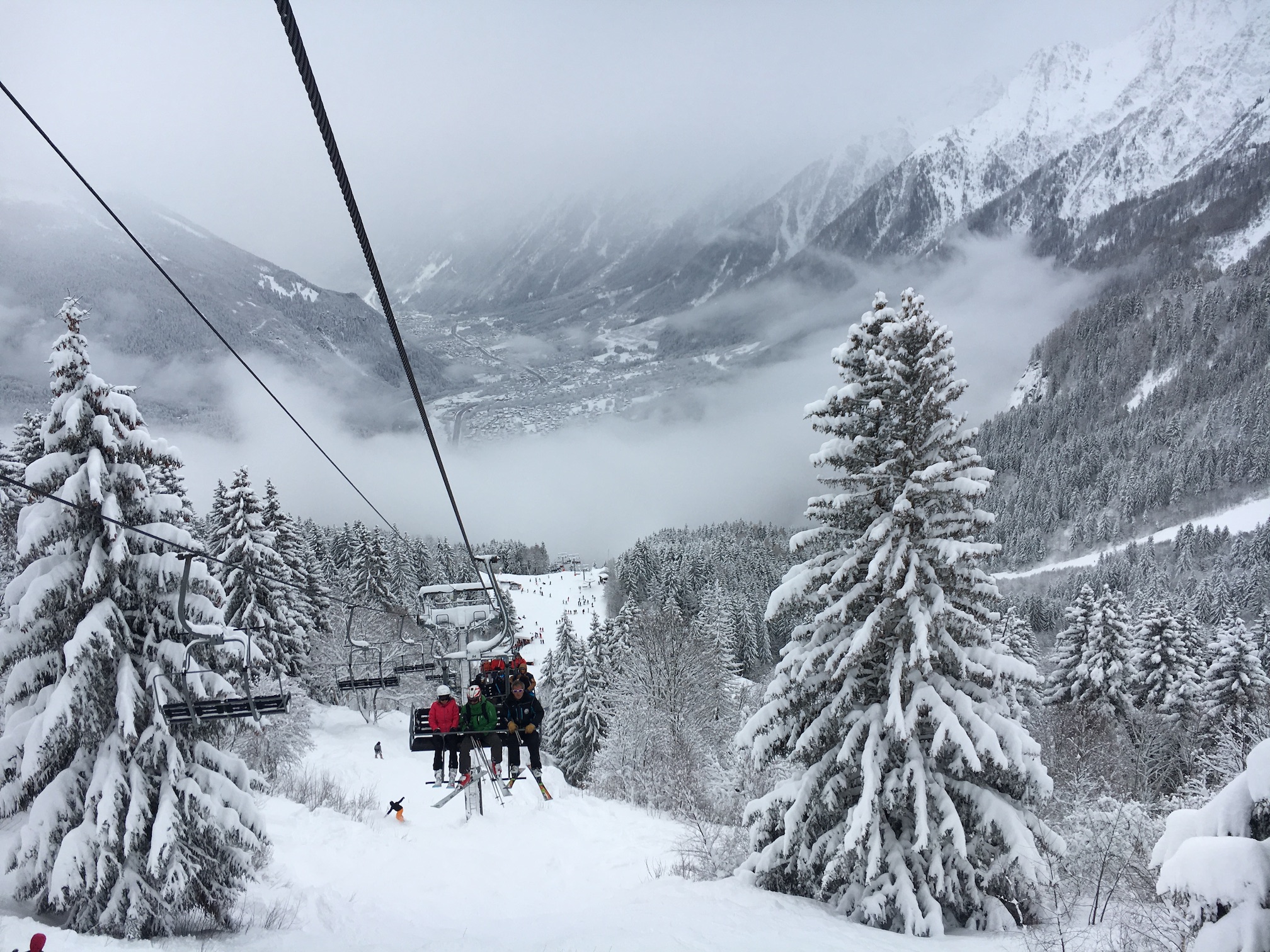 estação de ski em chamonix