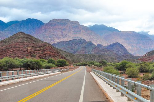 estrada quebrada de las conchas no norte da argentina