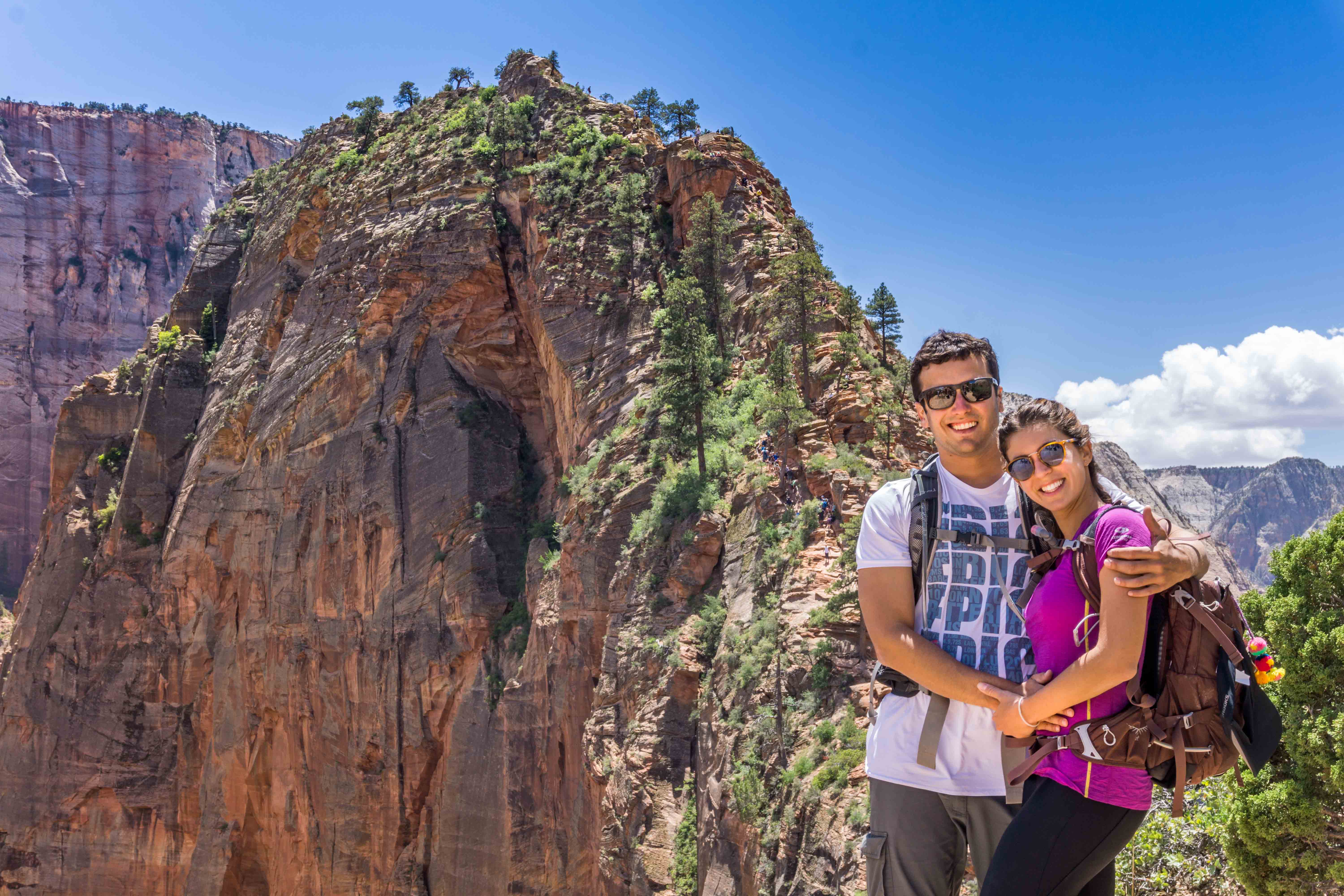 Foto no inicio da Angels Landing