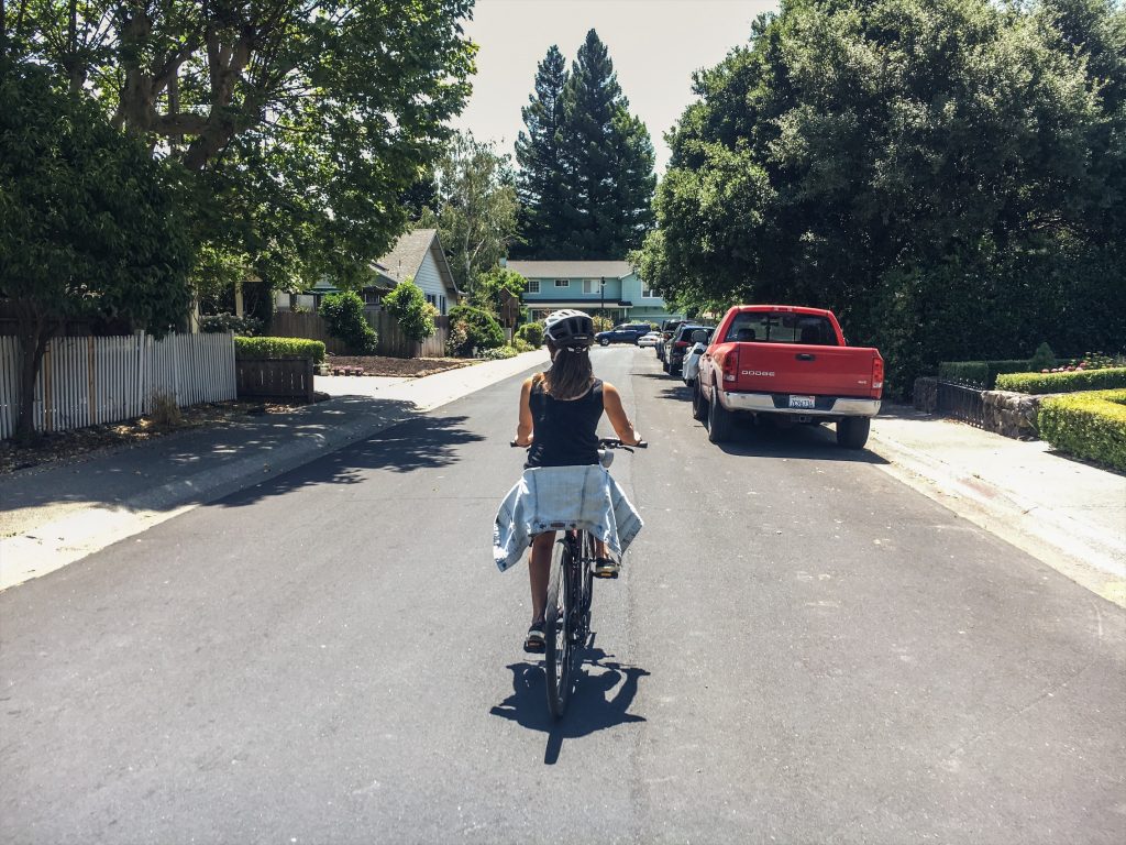 passeio de bicicleta em napa