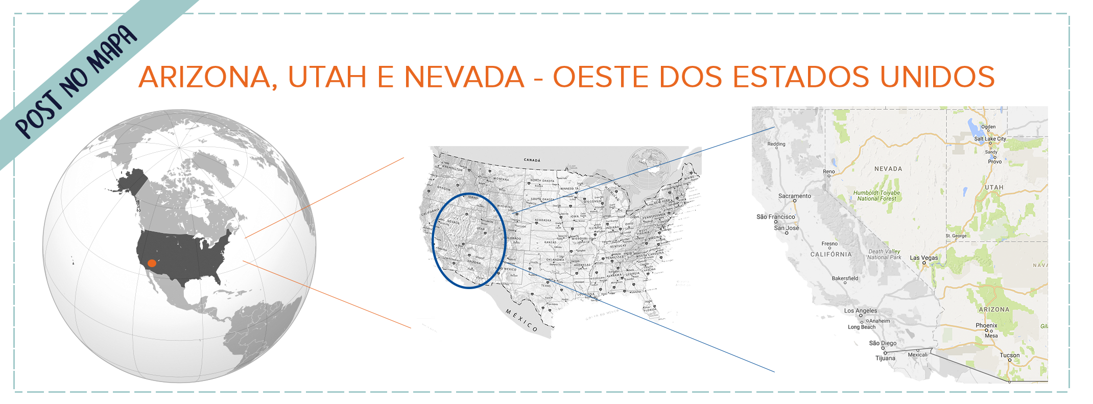 mapa dos Estados Unidos