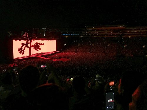 show do U2 em LA, na california
