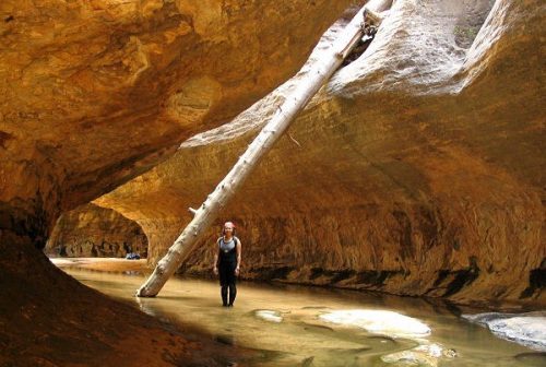 trilha the subway em Zion