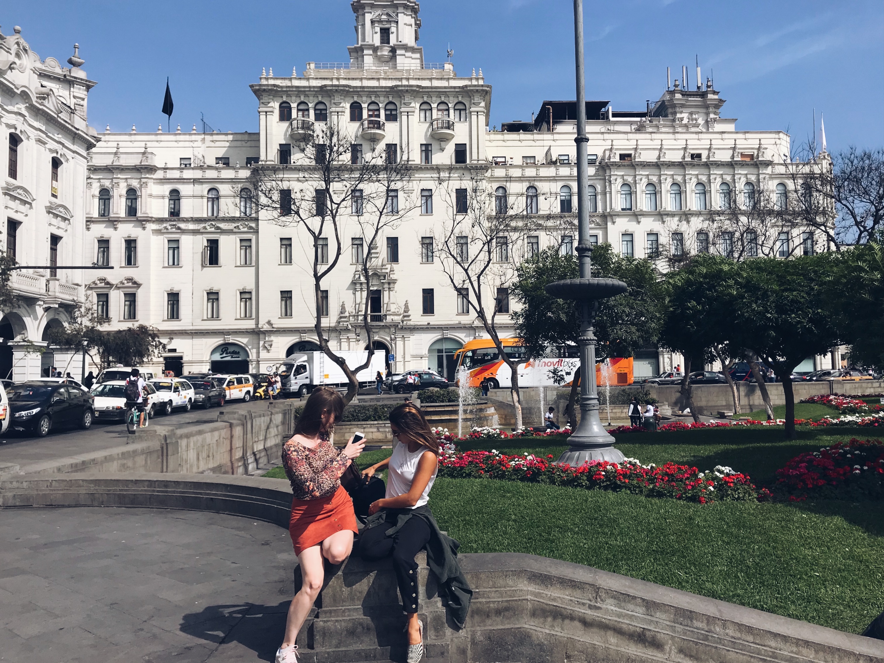 na praça San martin em lima