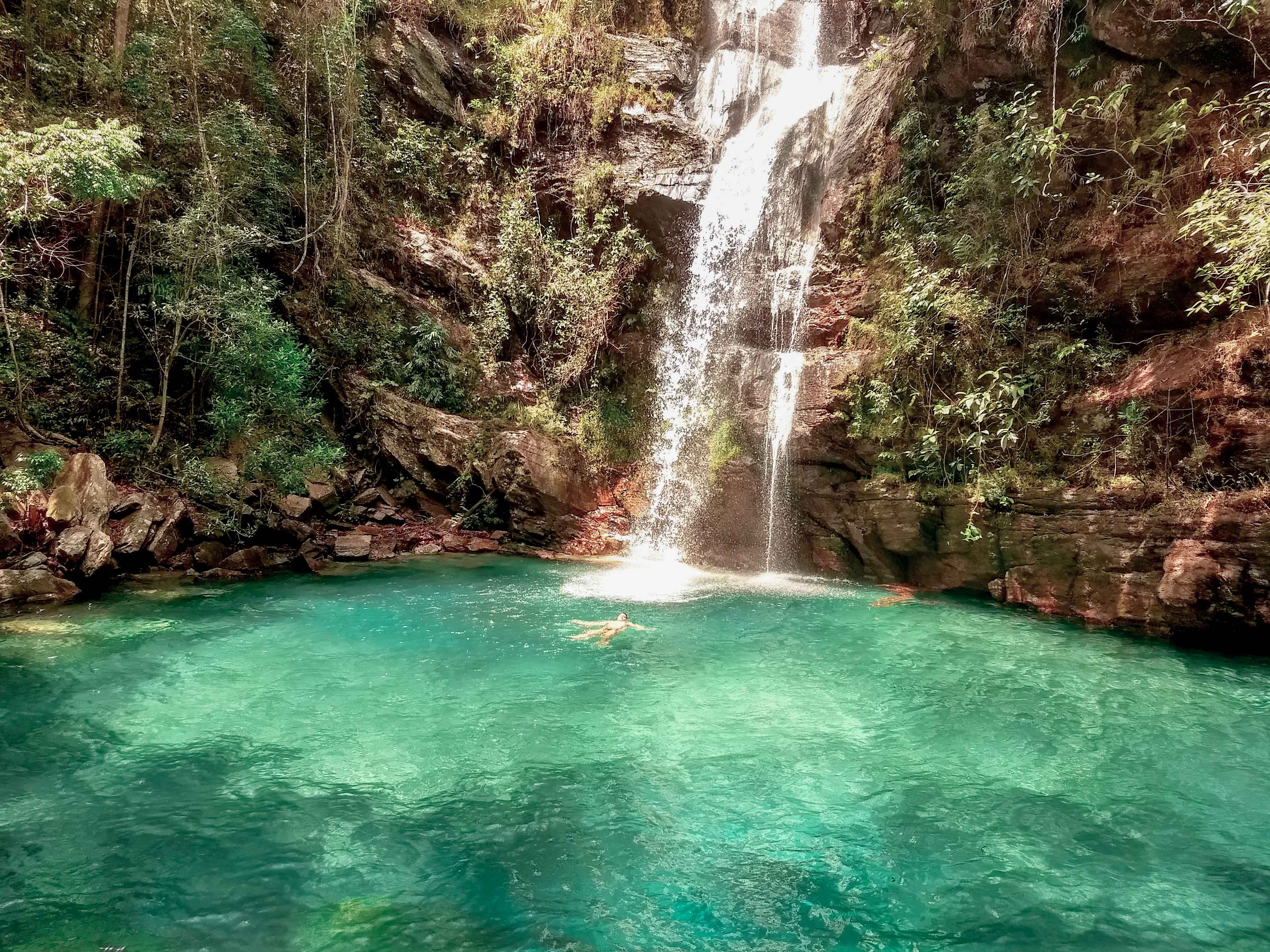 chapada dos veadeiros - cachoeira Santa Barbara