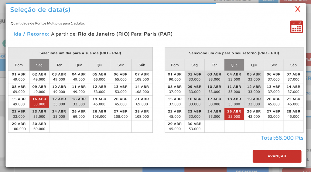 passagens baratas com milhas