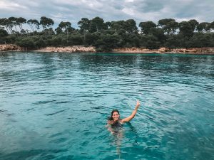 banho de mar nas ilhas de cannes, cote dazur