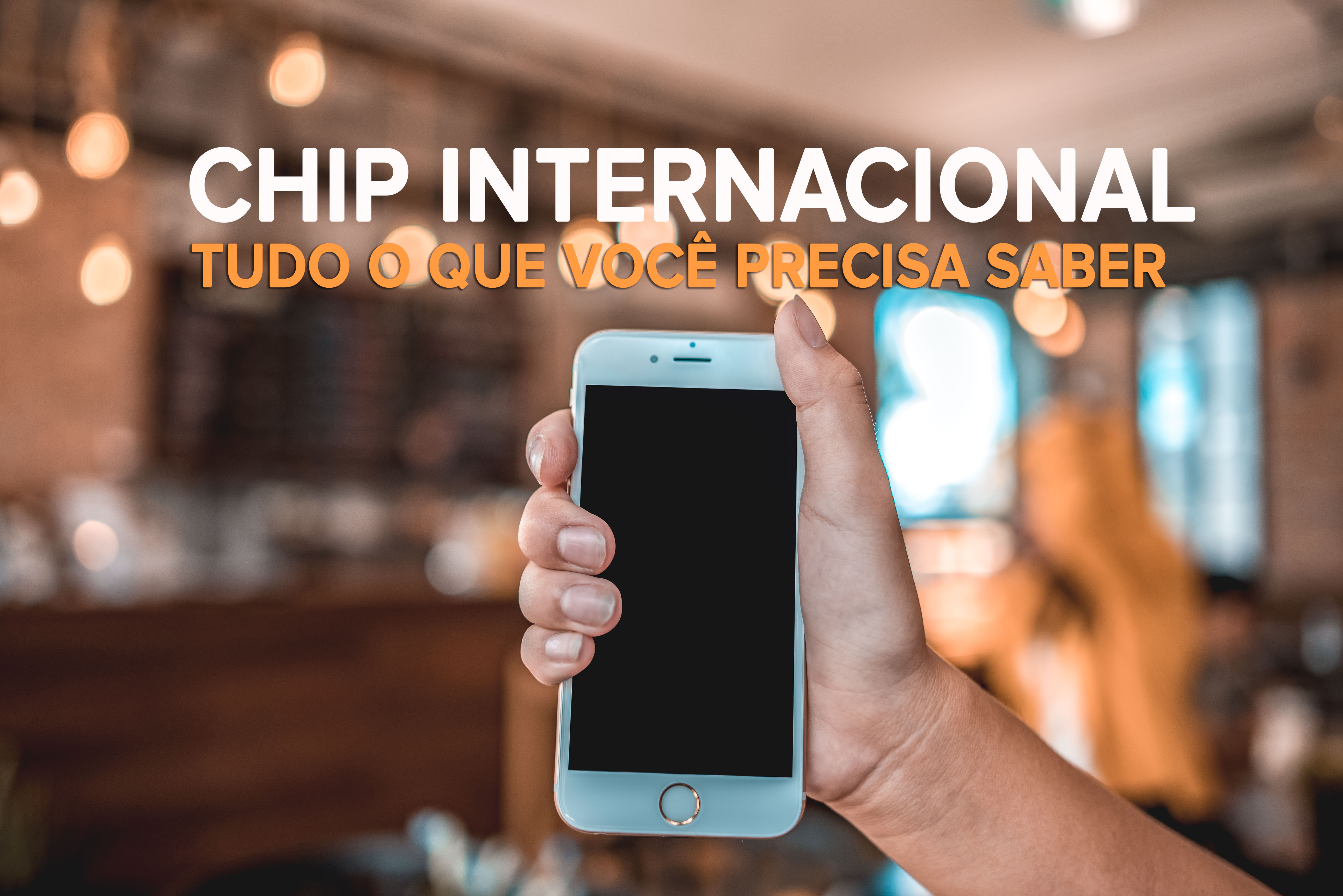 imagem de celular com chip internacional