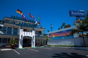 Onde ficar em La Jolla: Travel Lodge (foto da entrada)