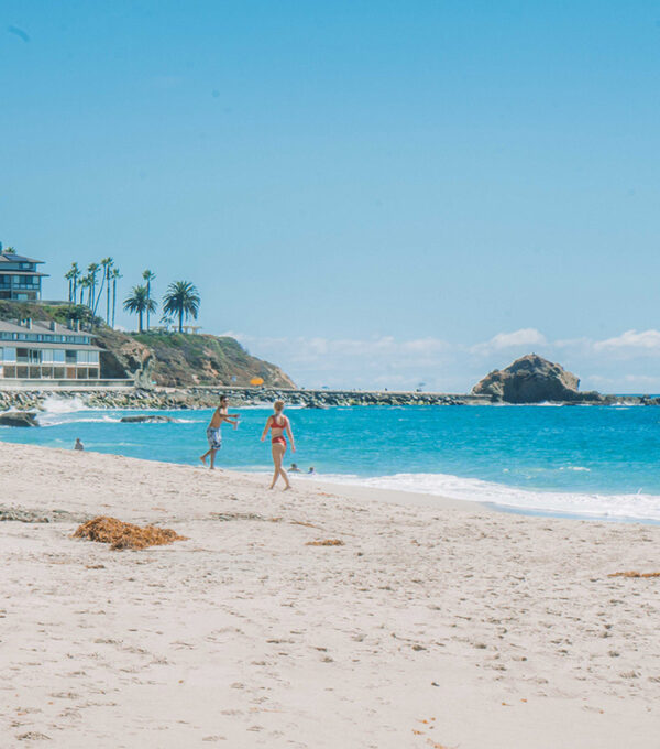 praia linda na Costa sul da Califórnia