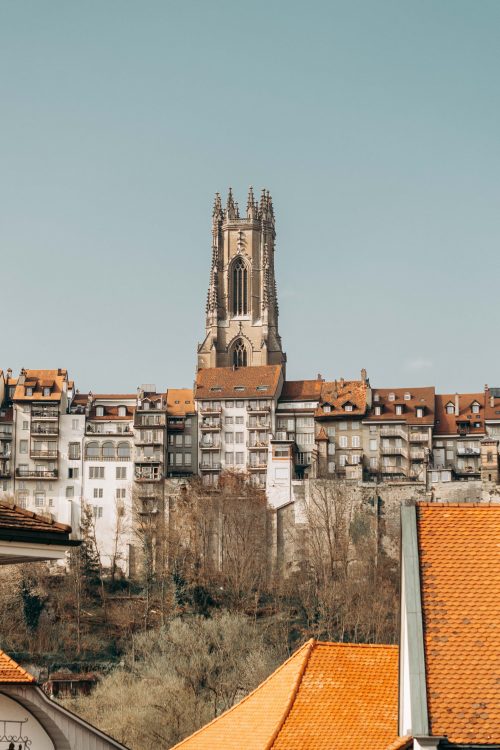 catedral de fribourg na cidade