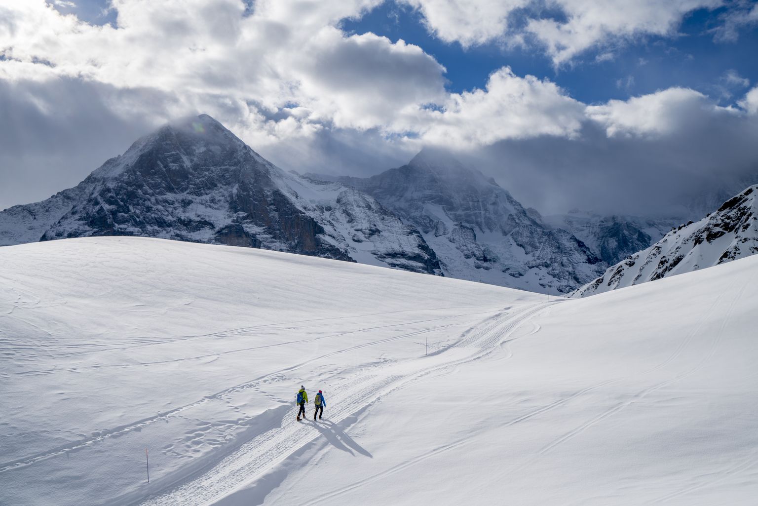 hike de inverno em grindelwad, no nosso roteiro pela suíça