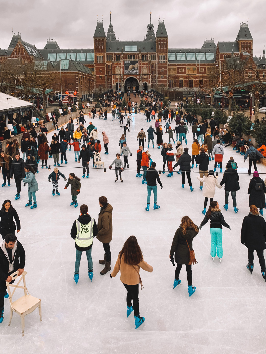 patinação no gelo em Amsterdam