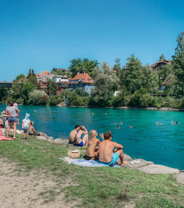 um dia de verão na Suíça em Berna