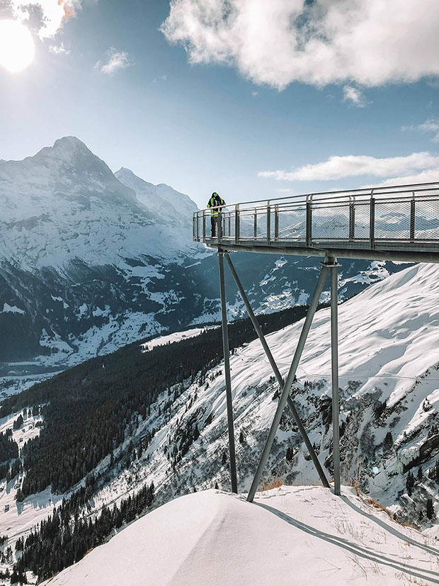 Vista do Cliffwalk de Interlaken