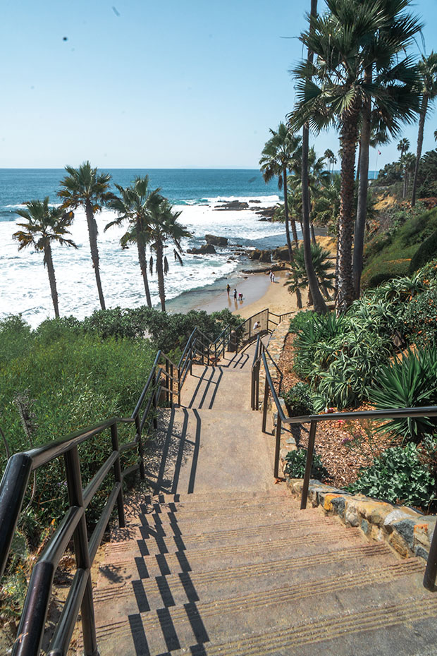 paia em Laguna beach, no sul da Califórnia