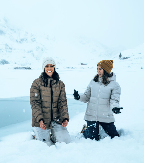 marina e quel na neve na Suíça