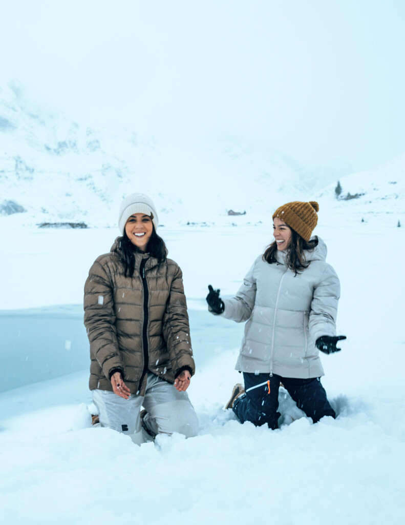 marina e quel na neve na Suíça